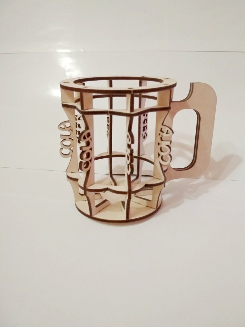 Beer Rack Vector Svg Files Laser Cut. DXF Pattern Holder Can Etsy