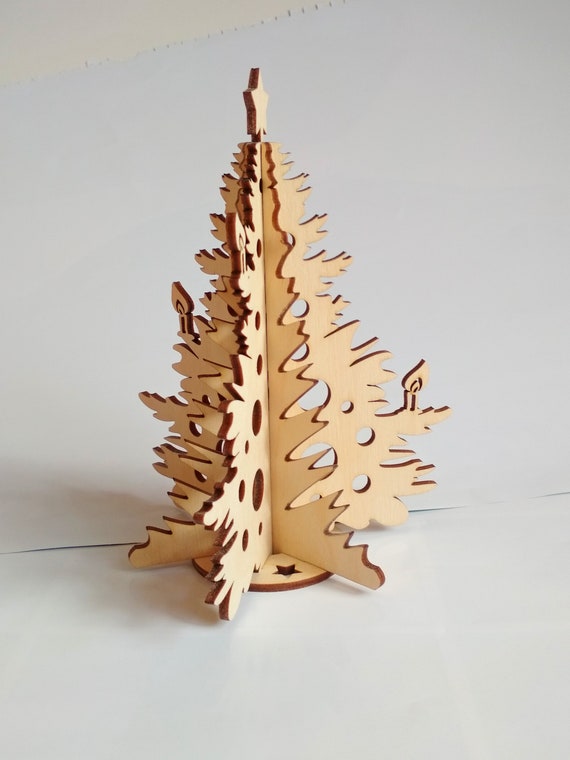 Download 3d Christmas Tree Puzzles Vector Svg Files 3d Clipart Etsy