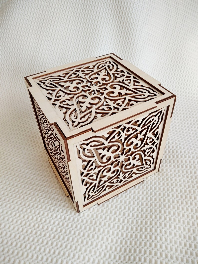 Download Carved jewelry box digital svg dxf template vector laser ...