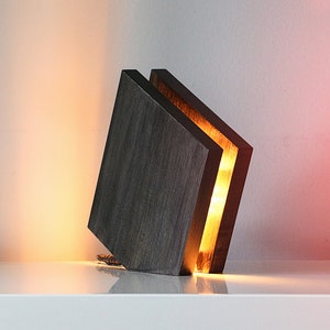 Stylish wooden lamp. image 1