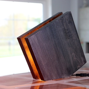 Stylish wooden lamp. image 5