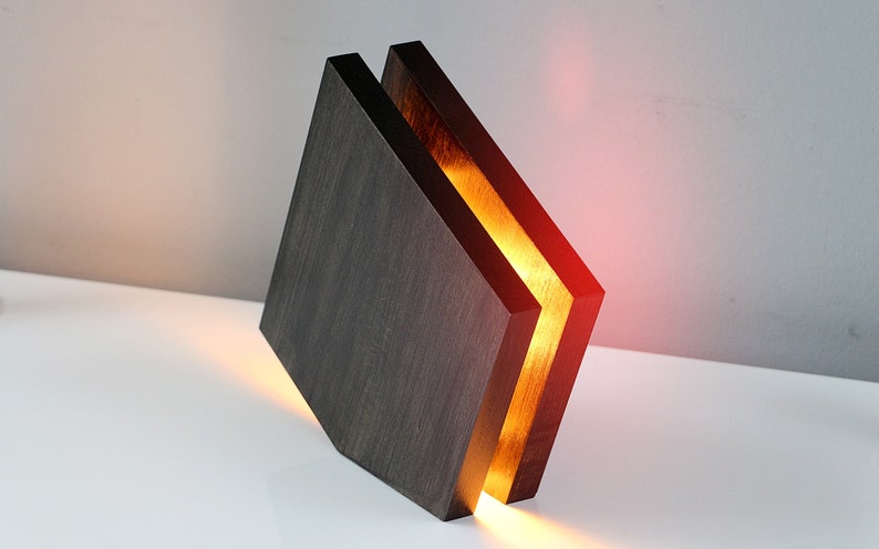 Stylish wooden lamp. image 3