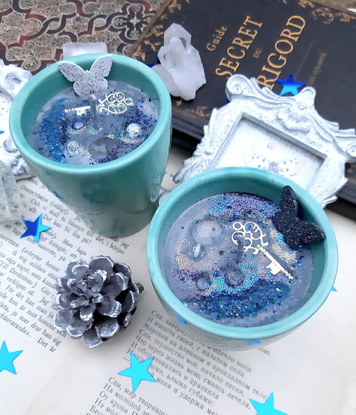 Bougie de Noël Senteur Violette.