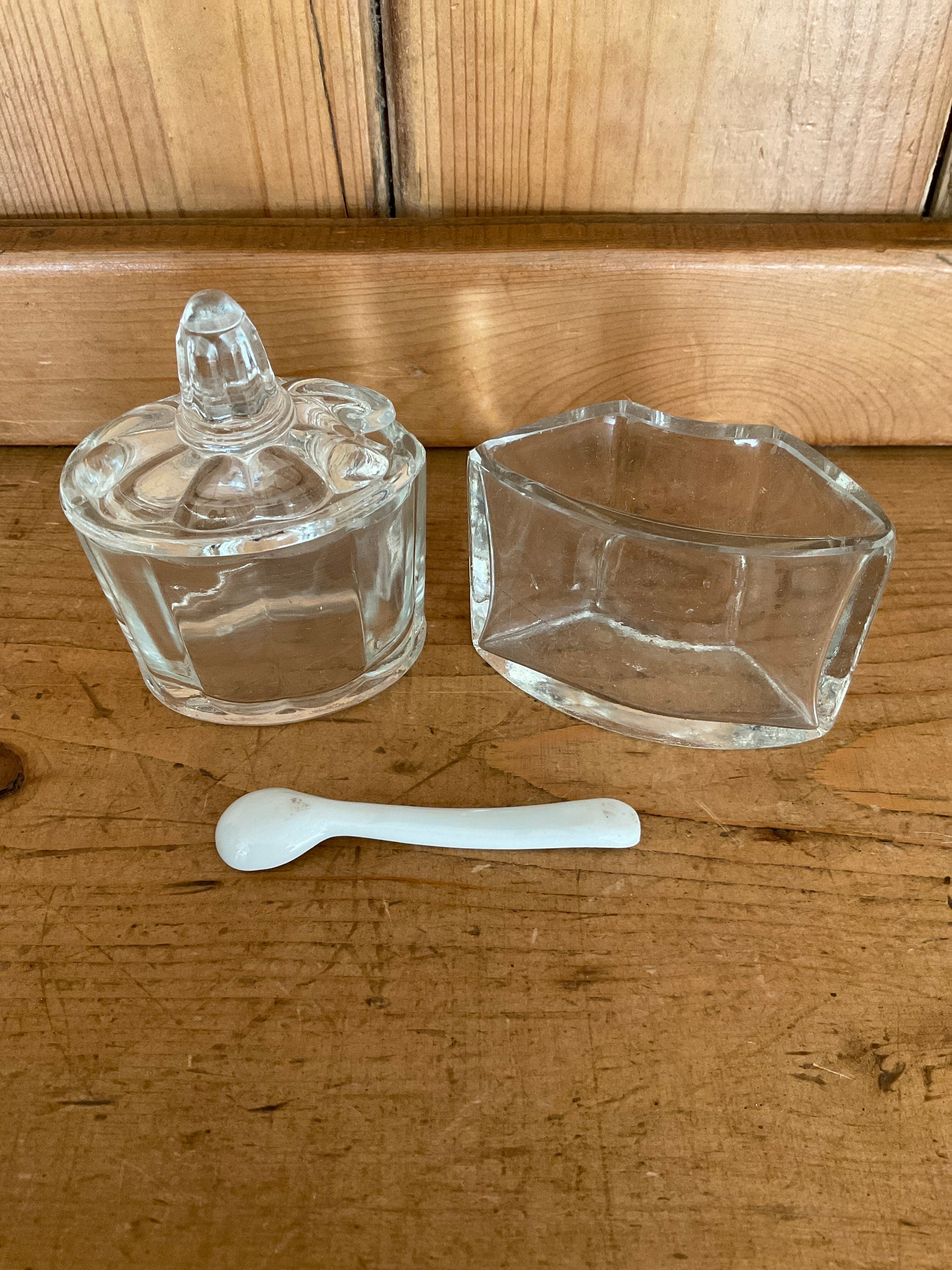 Retro Cruet Set Vintage Caddy Set French Crystal Glass Etsy