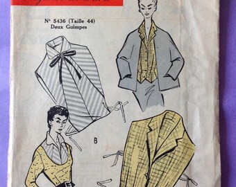 Patron De Couture Vintage Marie Claire N°6221 - Années 50, Robe Rétro, Occasion