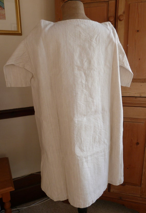 C1900 White Nightdress, French Chanvre Hemp Flax,… - image 4