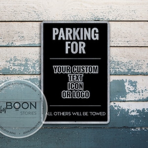 CUSTOM Parken für Zeichen | Benutzerdefinierte Parkstopp-Schild | Mann Höhle Zeichen | Strassenschild | Verkehrszeichen | Straßenschild | Personalisiertes Geschenk Warnschild