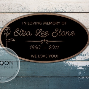 Memorial Plaque | Memorial Sign | Personalized Sign | Memorial Tree  | Memorial Tree Marker | Commemorative Memory Plaque |