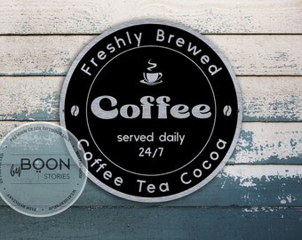 Custom Coffee Sign | Coffee Bar Sign | Personalized Sign | Bar Decor | Man Cave Sign | Custom Gift | Father's Day Gift | Family Gift