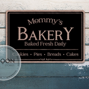 Insegna da forno personalizzata / Arredamento da panetteria / Fattoria da forno / Panetteria degli agricoltori / Insegna da forno personalizzata / Insegna in metallo personalizzata / Regalo personalizzato
