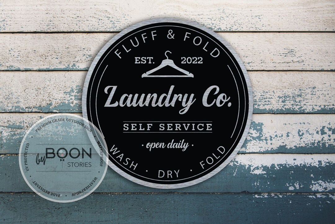 Custom Laundry Room Sign: Personalized Farmhouse Decor - Etsy
