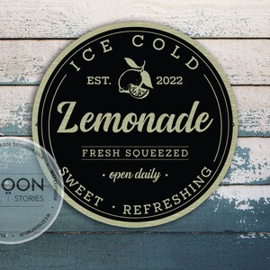 Benutzerdefinierte Limonade Zeichen | Personalisiertes Fresh Squeezed Lemonade Zeichen | Benutzerdefinierte Limonade Dekor | Benutzerdefinierte Spielzimmer Zeichen | Familien Geschenk