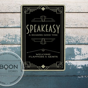 Custom Art Deco Sign | Speakeasy Art Deco Sign | Speakeasy Bar | Good Times | Art Deco Sign | Custom Metal Outdoor/Indoor Sign | Bar Decor