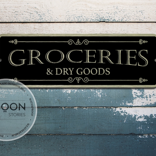 Groceries Sign Etsy