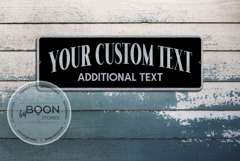 Custom Arched Text Sign Vintage-style Sign Personalised - Etsy