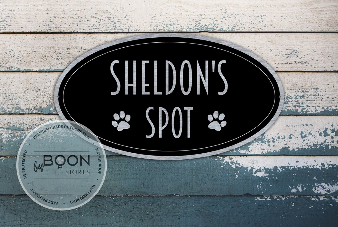 Custom Dog Spot Sign Oval Dog Name Sign Dog Name Sign Pet Accessories