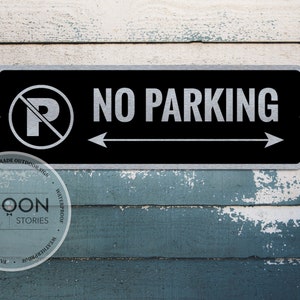 Benutzerdefinierte Parkstopp-Schild | Parkschild aus Metall | Personalisiertes Metallschild | Strassenschild | Verkehrszeichen | Straßenschild | Personalisiertes Geschenk Warnschild
