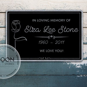 Memorial Plaque | Memorial Sign | Personalized Sign | Memorial Tree  | Memorial Tree Marker | Commemorative Memory Plaque |