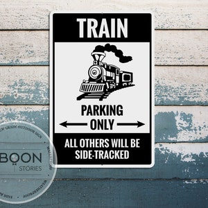 Custom Train Room Sign: Personalized Metal Decor