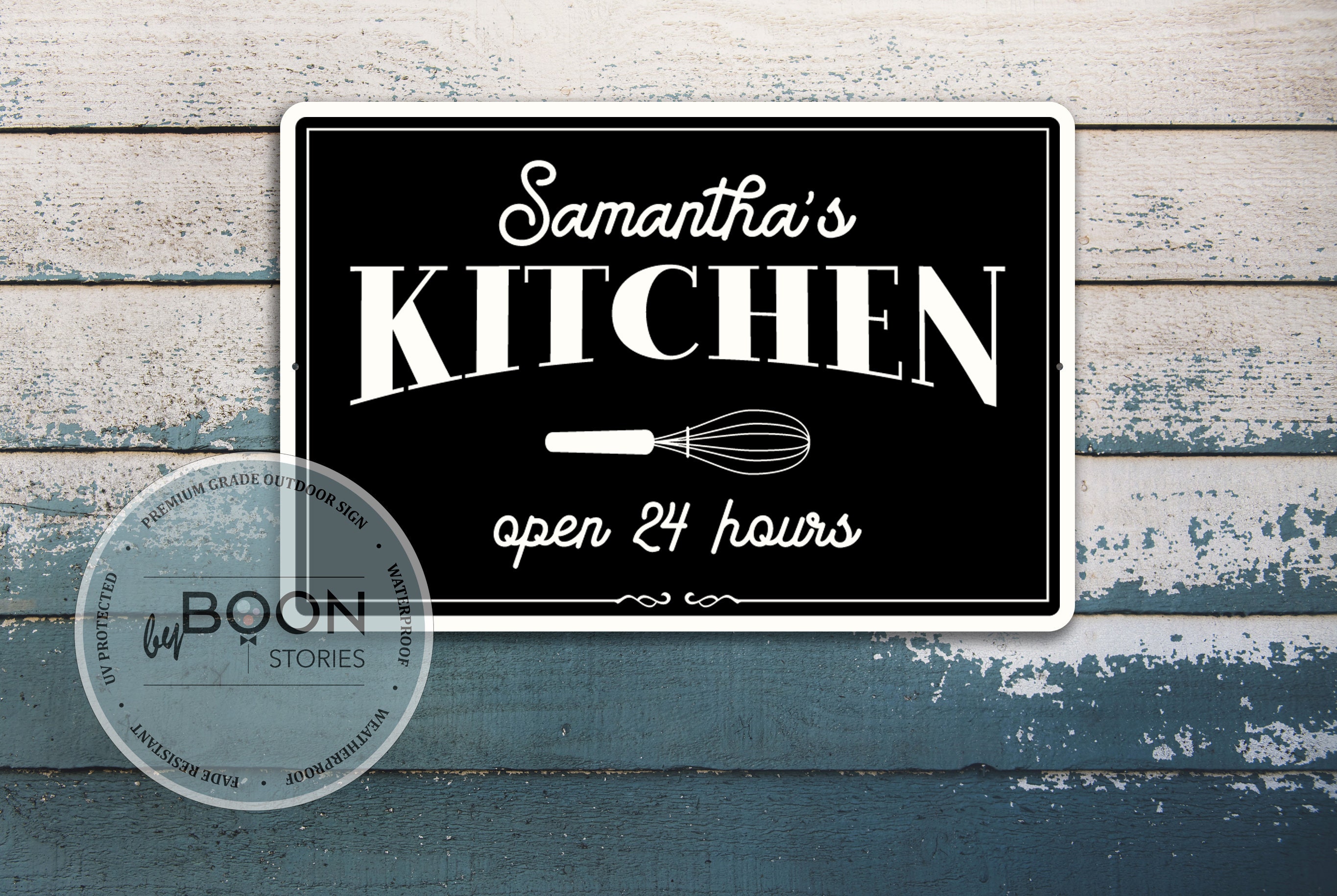 Custom Kitchen Sign Personalized Kitchen Name Sign Kitchen Etsy