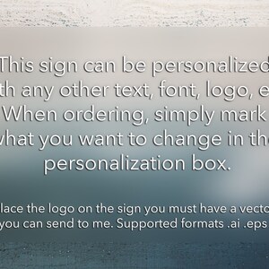 Custom Text Sign Customisable Plaque Personalised Sign Vintage Frame ...