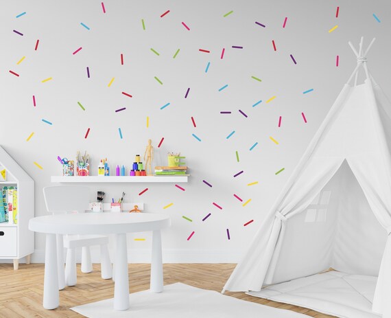 Confetti Wall Decals Strips Sprinkle Kids Vinyl - How To Make Vinyl Wall Decals Stick Better Confetti Wall Decals Strips Sprinkle Kids Vinyl - How To Make Vinyl Wall Decals Stick Better