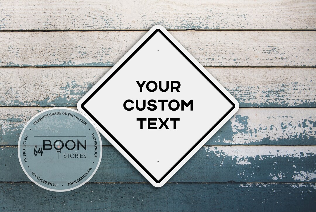 Custom Text Road Sign Highway Traffic Sign Custom Icon Sign