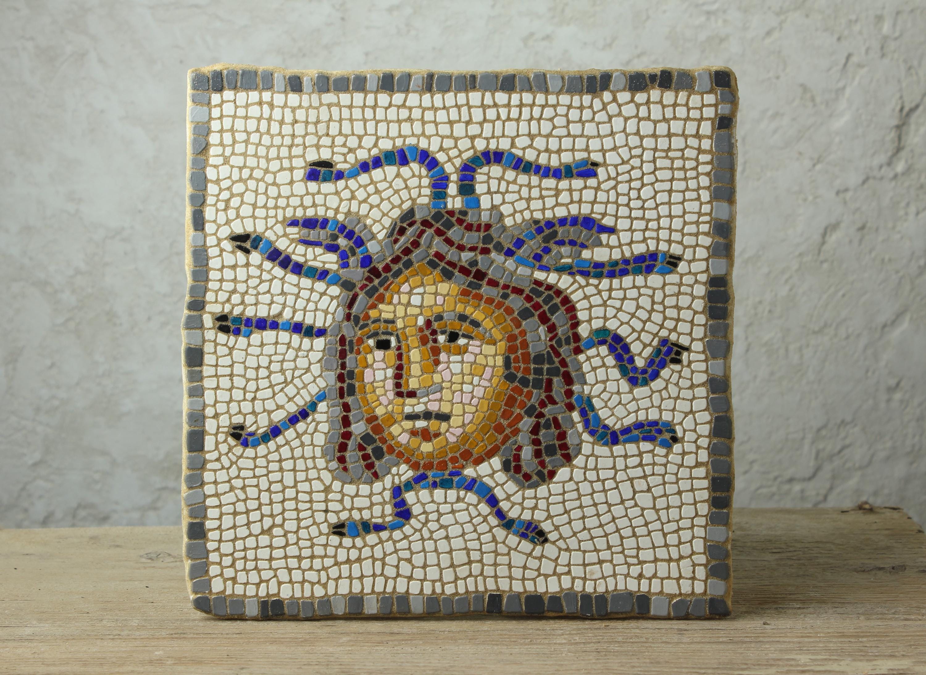 Reproduction of Roman Mosaic. Mosaic of the Medusa of Itálica