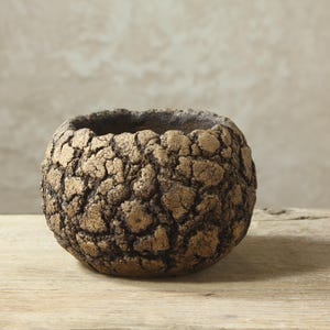 Handmade Rustic Ceramic Planter for Succulents & Cacti – Unique Plant Pot