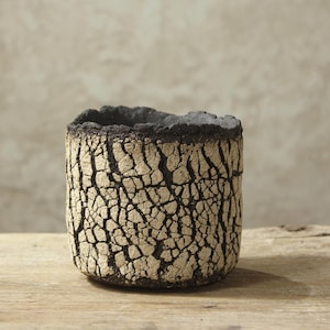 Mała doniczka na kaktusy, sukulenty, kaudexy / Oryginalna doniczka na wyjątkowy prezent / Wymiary: 10 cm (szerokość) 10 cm (wysokość)