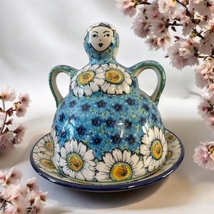 Boleslawiec Polish Pottery Cheese Lady - Etsy