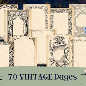 Páginas de Grimório Livro das Sombras Páginas de Efêmeras Vintage para Feitiços de Bruxaria para Imprimir Páginas Divisórias para Wiccanos e Bruxas