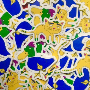 Stickers humouristiques " animals fuck the world"