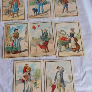 Amidon Verley IJsbeer L'ours Blanc Chromo-ruilkaarten Frans jaren 1910 voor scrapbooking decoupage