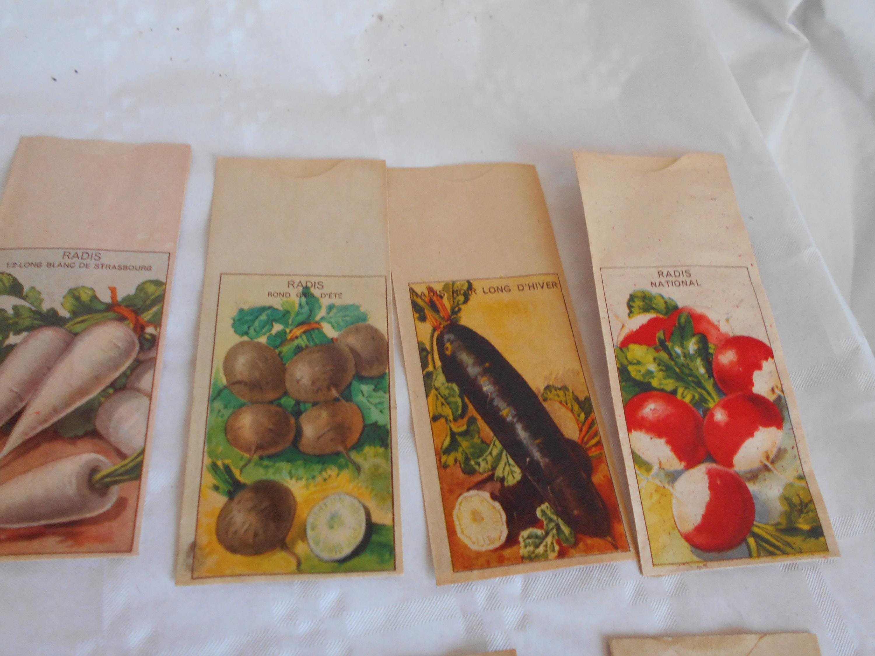 Collection of 21 Original Vintage Vegetable Seed Packets Scrap Booking ...