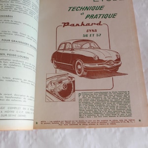 Revue Technik Automobile Dyna Panhard Dezember 1956 Ausgabe 128 Französisches Werkstatt-Handbuch Magazin