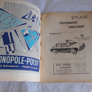 Revue Technik AutomobilRenaissance Dauphine 1956-1957 Französisches Werkstatt-Handbuch Magazin