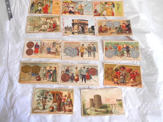 Chromo Ancien Guérin-Boutron Publicitaire Le Commerçant - 95x60 Mm - Bon État
