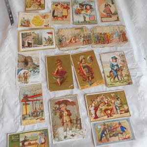 cartões de troca vintage chromo franceses chromatique 1890-1910 para scrapbooking e decoupage