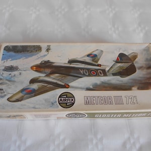 Vintage modelkit Airfix Gloster Meteor III schaal 1:72 compleet