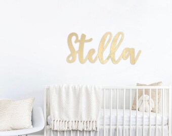 Metal Baby Name Sign, Nursery Wall Decor, Custom Cutout