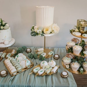 Round Pedestal Cake Stand - Wedding Cake Stand - Cake Plinth- Heavy Duty Cake Stand