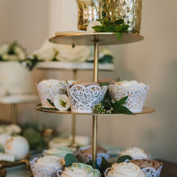 3-Tier Dessert Stand: Cupcake, Donut, Treat Tower