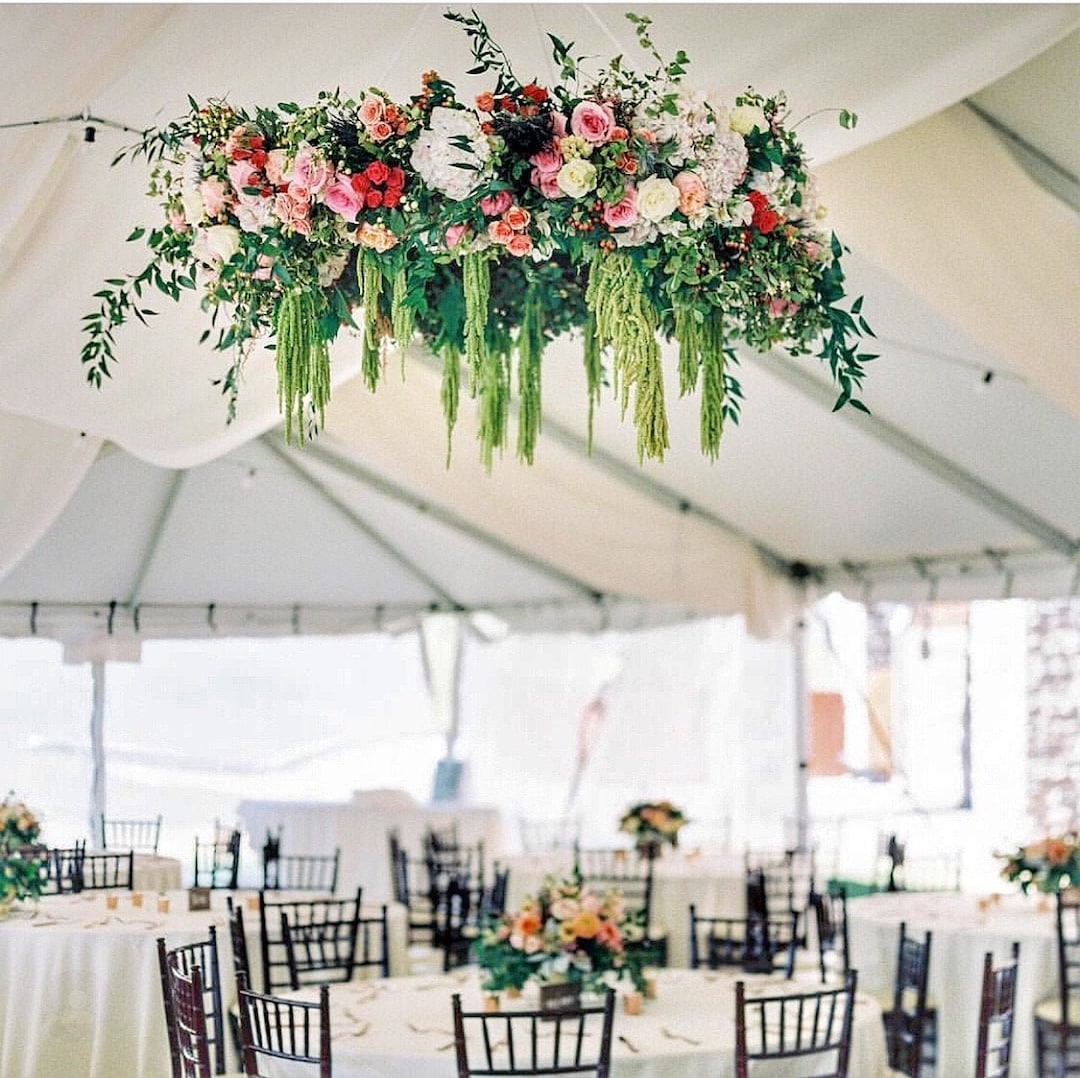 Extra Large Wedding Flower Floral Hanging Metal Chandelier/ Etsy UK