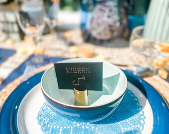 Porta biglietti da visita in metallo tubolare matrimonio baby shower evento