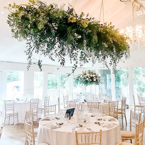 Rectangle Flower floral  chandelier metal Floral display /  Rectangle Wedding Ceiling Decor (no flowers included)