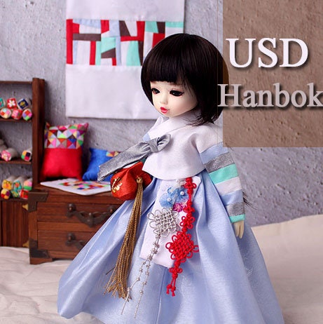 【メーカー再生品】 Clothes Doll Usd Bjd Set Hanbok Outfit Traditional -korean 服、靴