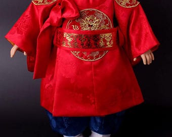 18inch doll hanbok -king  hanbok-Gollyongpo-red