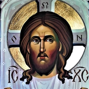 Mandylion, Byzantine Icon, The Holy Face, The Veil of Veronica, Jesus Christ, Christian Orthodox Tradition, Hand Painted, made to order