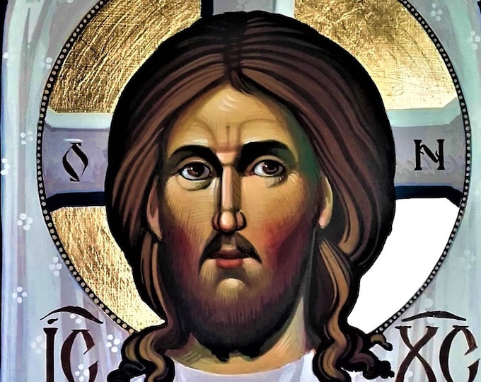 Mandylion, Byzantine Icon, The Holy Face, The Veil of Veronica, Jesus Christ, Christian Orthodox Tradition, Hand Painted, made to order